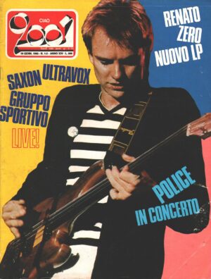 Rivista Ciao 2001 n. 1-2 del 10 Gennaio 1982 - In Copertina Sting (Police)