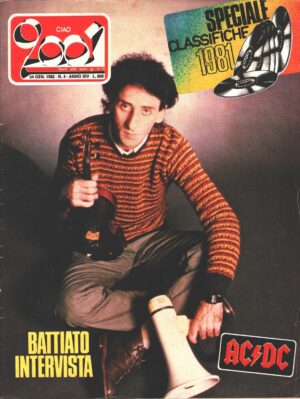 Rivista Ciao 2001 n. 4 del 24 Gennaio 1982 - In Copertina Franco Battiato