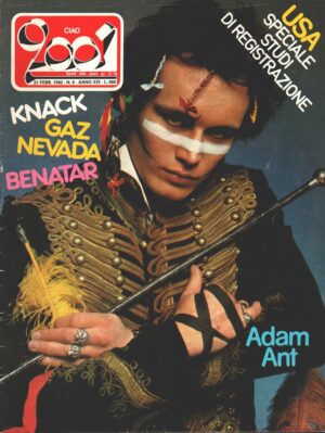 Rivista Ciao 2001 n. 8 del 21 Febbraio 1982 - In Copertina Adam Ant