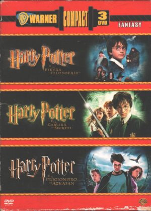 Harry Potter - (3 DVD) Pietra filosofale, Camera dei segreti, Prigioniero Azkaban - con Cofanetto - DVD in Italiano