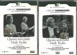 Questa sera parla Mark Twain - Miniserie Completa DVD RAI (Episodi 1-7) (4 DVD) Versione da edicola - I grandi Sceneggiati Rai - DVD in Italiano