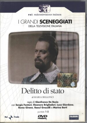 Delitto di stato - Miniserie Completa DVD RAI - (Episodi 1-5) (2 DVD) Grandi Sceneggiati Rai - Versione da edicola - DVD in Italiano