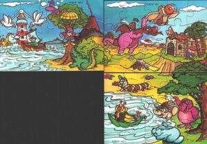 Kinder Sorpresa - Lotto 3 Puzzle K99 (120-121-123) Composizione come da foto - Ferrero