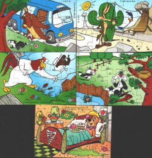 Kinder Sorpresa - Lotto 5 Puzzle K98 (78-79-81-82) e K96 (114) Composizione come da foto - Ferrero