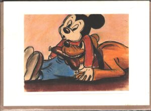 Walt Disney - Topolino e Pluto's Purchase (1948) - Cartolina Biglietto ed. The Art Group