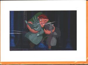 Walt Disney - Quasimodo hugging Laverne and Hugo - Il Gobbo di Notre Dame - Cartolina Biglietto ed. The Art Group