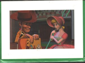 Walt Disney - Woody and his gal Bo - Toy Story - Cartolina Biglietto ed. The Art Group