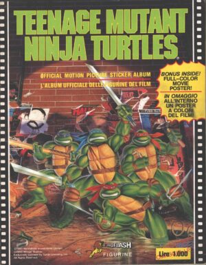 Album Figurine TMNT Teenage Mutant Ninja Turtles - COMPLETO!!! con Poster ed. Euroflash