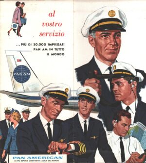 Pan American Pan Am Flight - Brochure Depliant Pubblicità Vintage (1962)