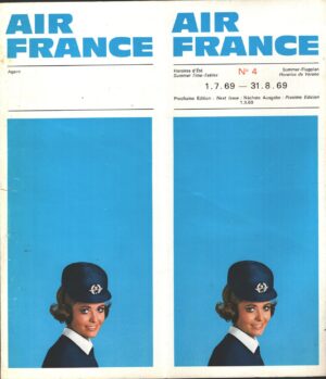 Air France Flight - Horaires d'Etè 1969 n. 4 - NON COMPLETO!!!!
