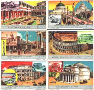 Figurine Liebig - Serie n. 1662 Completa (6 figurine) - Bellezza di Roma Antica - Edizione Italiana 1957