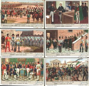 Figurine Liebig - Serie n. 1740 Completa (6 figurine) - Storia d'Italia (XIX) - Edizione Italiana