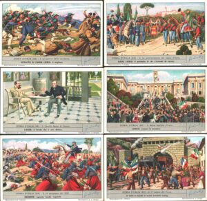 Figurine Liebig - Serie n. 1741 Completa (6 figurine) - Storia d'Italia (XX) - Edizione Italiana 1959