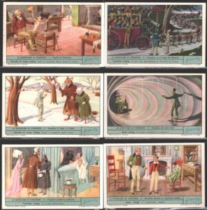 Figurine Liebig - Serie n. 1750 Completa (6 figurine) - Le avventure di Pinocchio - Edizione Italiana