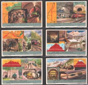 Figurine Liebig - Serie n. 1788 Completa (6 figurine) - I grandi trafori - Edizione Italiana 1962