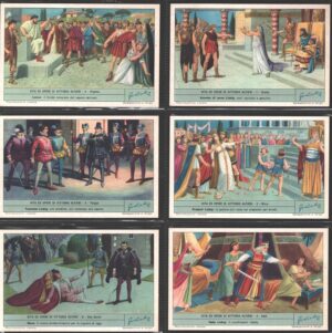 Figurine Liebig - Serie n. 1807 Completa (6 figurine) - Vita ed Opere di Vittorio Alfieri - Edizione Italiana 1964