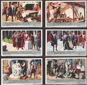 Figurine Liebig - Serie n. 1813 Completa (6 figurine) - Vita di Michelangelo (1475-1564) - Edizione Italiana 1965