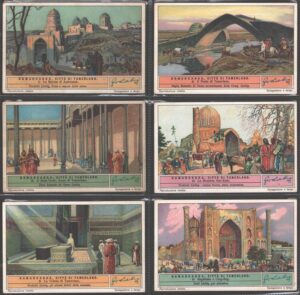 Figurine Liebig - Serie n. 1302 Completa (6 figurine) - Samarcanda città di Tamerlano - Edizione Italiana 1934
