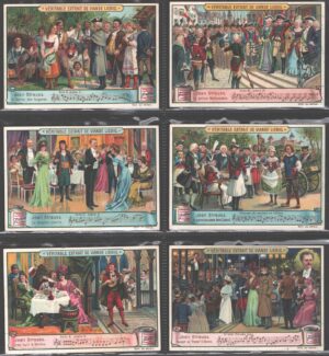 Figurine Liebig - Serie n. 687 Completa (6 figurine) - Jean Strauss - Edizione Belga 1901
