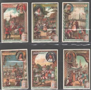 Figurine Liebig - Serie n. 769 Completa (6 figurine) - Costumes de mariees - Edizione Belga 1904