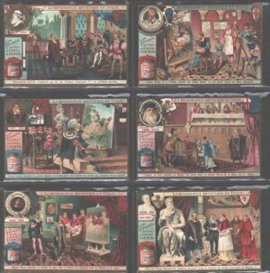 Figurine Liebig - Serie n. 794 Completa (6 figurine) - La Renaissance Artistique en Italie - Edizione Belga 1904