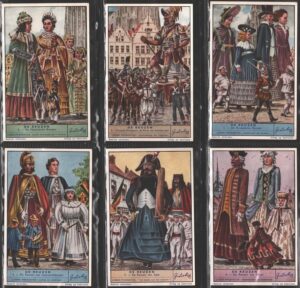 Figurine Liebig - Serie n. 1416 Completa (6 figurine) - De Reuzen - Edizione Fiamminga 1940