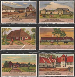 Figurine Liebig - Serie n. 1425 Completa (6 figurine) - Oude Hoeven in Belgie - Edizione Fiamminga 1940