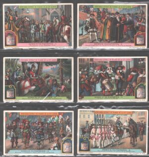 Figurine Liebig - Serie n. 1187 Completa (6 figurine) - Scenes de vie d'autrefois - Edizione Belga 1926