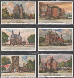 Figurine Liebig - Serie n. 1470 Completa (6 figurine) - Vieilles Portes - Edizione Belga