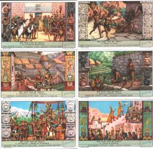 Figurine Liebig - Serie n. 1591 Completa (6 figurine) - Het Rijk Van de Inca's - Edizione Fiamminga 1954