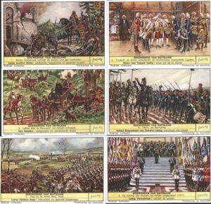 Figurine Liebig - Serie n. 1630 Completa (6 figurine) - Geschiedenis Van Duitsland - Edizione Fiamminga 1955