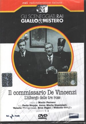 Il commissario De Vincenzi: L'albergo delle tre rose - Miniserie DVD RAI Completa (Episodi 1-2) Sceneggiati Rai Giallo & Mistero - Versione da edicola - DVD in Italiano