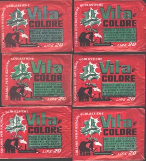 Vita e Colore - Lotto 6 bustine di figurine ed. Moderna 1969