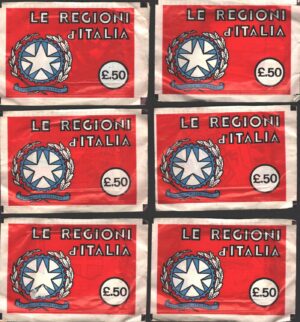 Le Regioni d'Italia - Lotto 6 Bustine di figurine ed. C.D.C.
