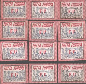 Tutta Europa - Lotto 12 Bustine VUOTE !!!! ed. La Folgore 1966