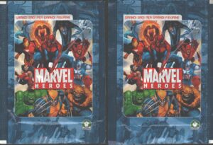 Marvel Heroes - Lotto 2 bustine di figurine ed. Preziosi Collection