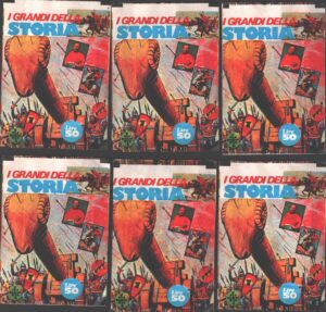 I Grandi della Storia - Lotto 6 bustine di figurine ed. D.N. 1977