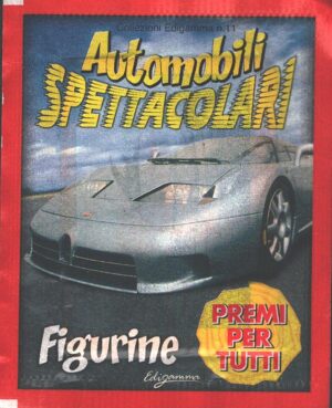 Automobili spettacolari - Bustina di figurine ed. Edigamma 1999
