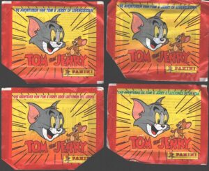 Tom and Jerry - Lotto 4 bustine di figurine (Versione Internazionale) ed. Panini 2006