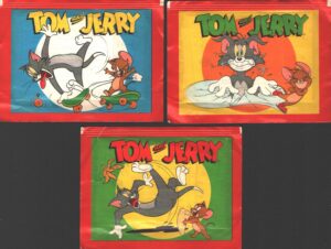 Tom and Jerry - Lotto 3 bustine di figurine ed. Play Press 2000