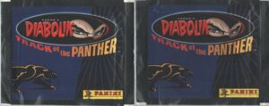 Diabolik track of the Panther - Lotto 2 bustine di figurine ed. Panini 2000