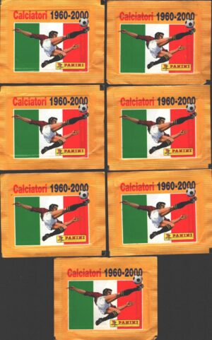 Calciatori 1960-2000 - Lotto 7 bustine di figurine ed. Panini