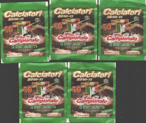 Calciatori 2010-11 Il Film del Campionato - Lotto 5 bustine di figurine ed. Panini 2011