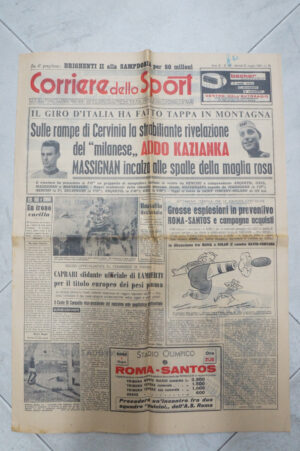 Corriere dello Sport Anno 41 n. 129 del 31 Maggio 1960 ed. Editoriale Corriere dello Sport