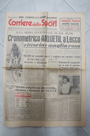 Corriere dello Sport Anno 41 n. 132 del 3 Giugno 1960 ed. Editoriale Corriere dello Sport