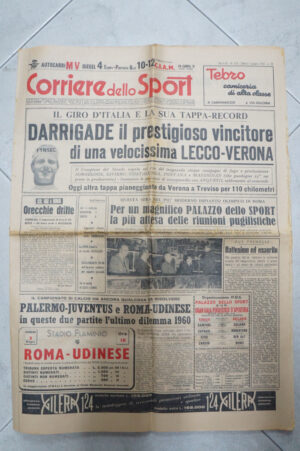 Corriere dello Sport Anno 41 n. 133 del 4 Giugno 1960 ed. Editoriale Corriere dello Sport