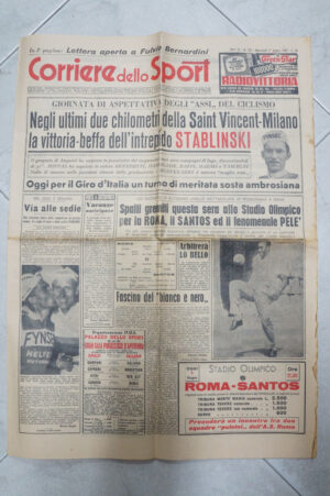 Corriere dello Sport Anno 41 n. 130 del 1 Giugno 1960 - (Pelè) ed. Editoriale Corriere dello Sport