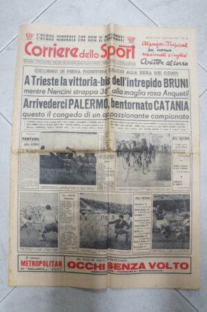 Corriere dello Sport Anno 41 n. 134 del 6 Giugno 1960 ed. Editoriale Corriere dello Sport