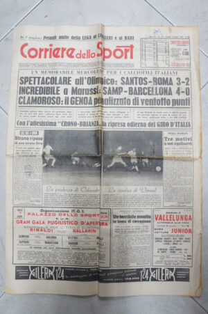 Corriere dello Sport Anno 41 n. 131 del 2 Giugno 1960 ed. Editoriale Corriere dello Sport
