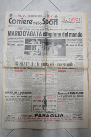Corriere dello Sport Anno 37 n. 153 del 30 Giugno 1956 ed. Editoriale Corriere dello Sport